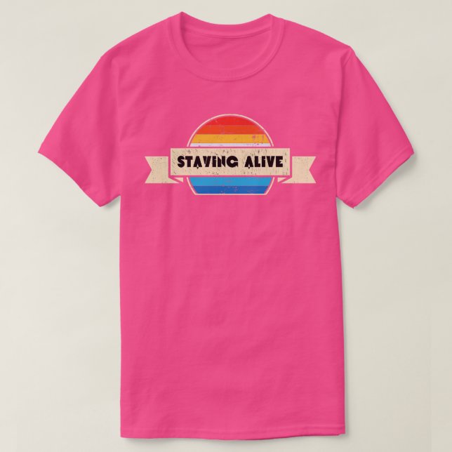T-shirt Rester vivant (Design devant)