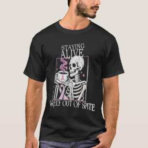 T-shirt Rester Vivant Simplement Hors De Ste, Squelette dr