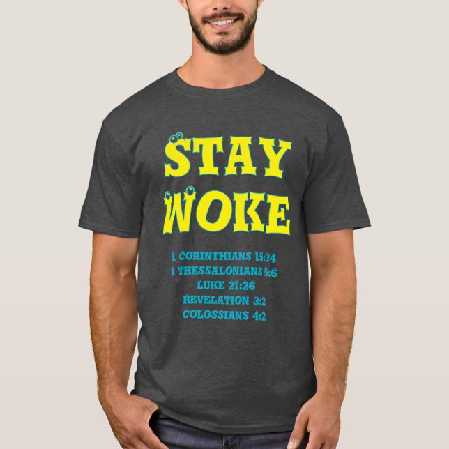 T-shirt RESTER WOKE Bible (Devant)