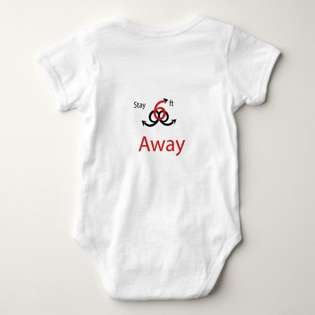 T-shirt Restez à 2 mètres (Dos)
