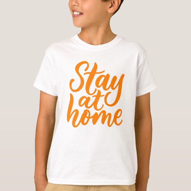 T-shirt Restez à la maison (Devant)