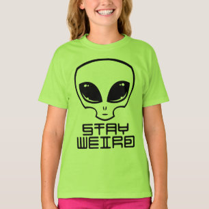 T-shirt Restez à la tête d'Alien bizarre