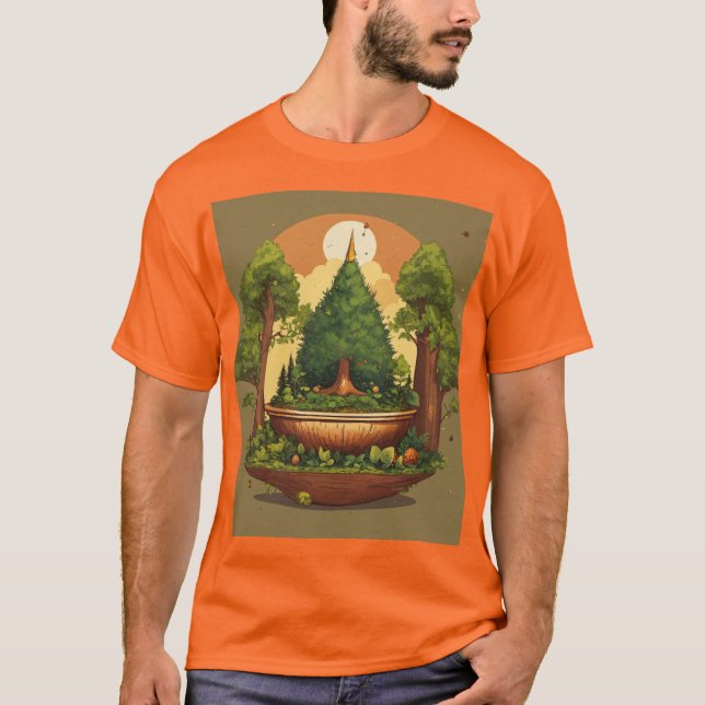 T-shirt Restez à l'abri du graphisme (Devant)