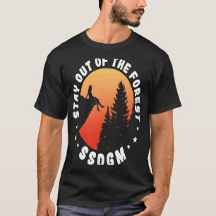 T-shirt Restez à l'écart de la forêt Camping Randonnée Nat