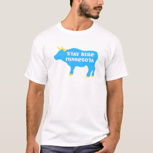 T-shirt Restez Bébé bleu Ox bleu