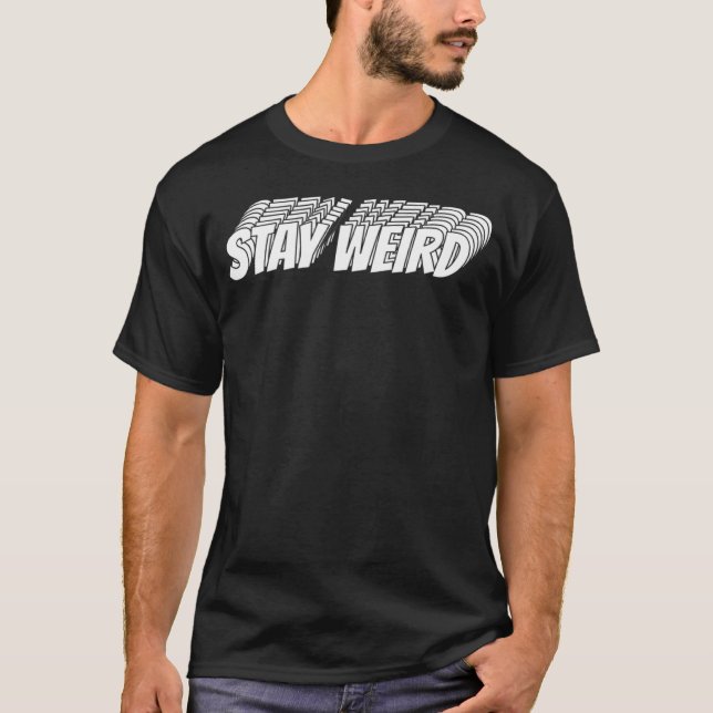 T-shirt Restez bizarre Punk Goth Emo Gothique Restez bizar (Devant)