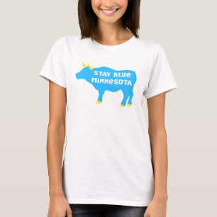 T-shirt Restez bleu Minnesota Babe l'Ox bleu