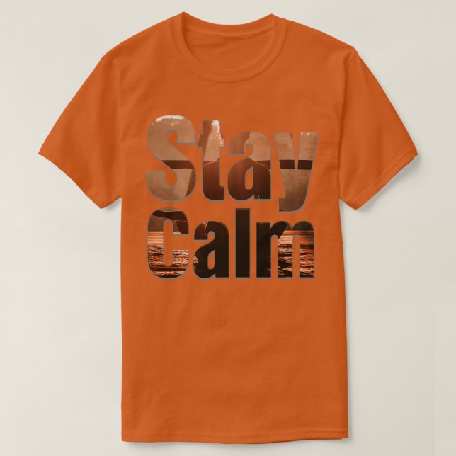 T-shirt Restez calme (Design devant)