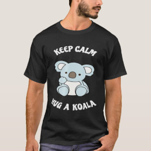 T-shirt Restez Calme Accroché À Un Ours Koala