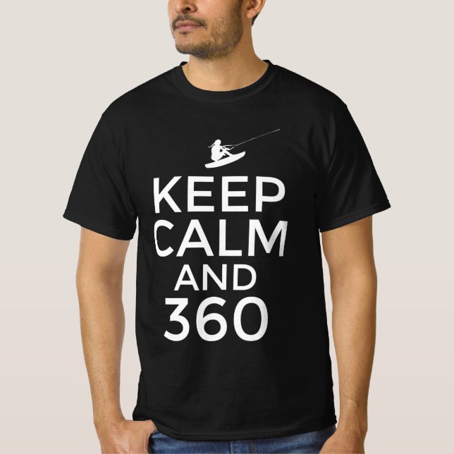 T-shirt Restez calme et 360 (Devant)