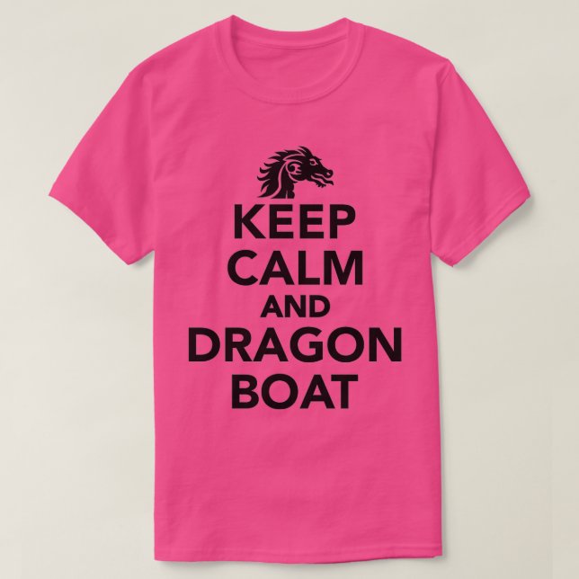 T-shirt Restez calme et Bateau Dragon (Design devant)