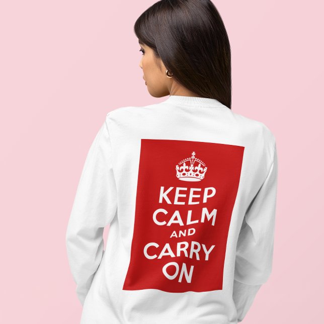 T-shirt Restez calme et continuez sur votre chemise (Keep Calm and Carry On Shirt)