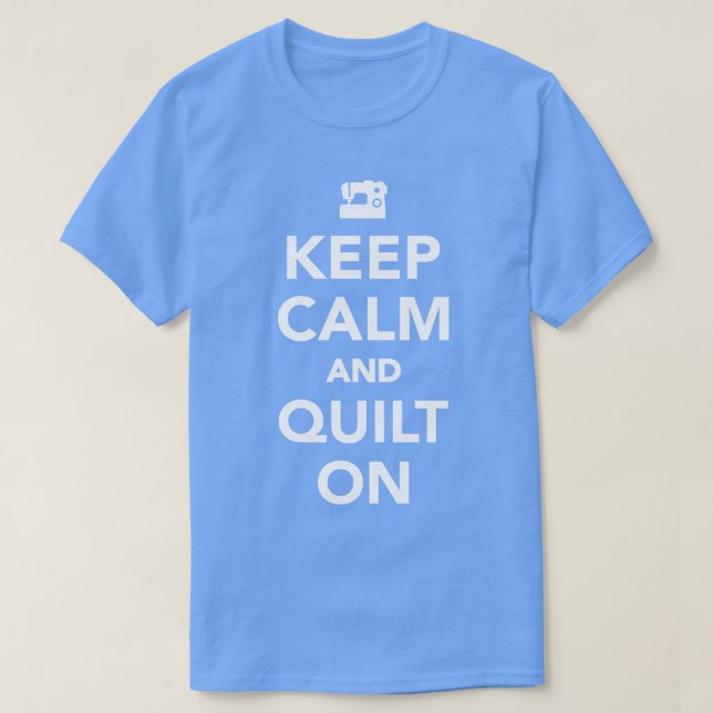 T-shirt Restez calme et couette (Design devant)