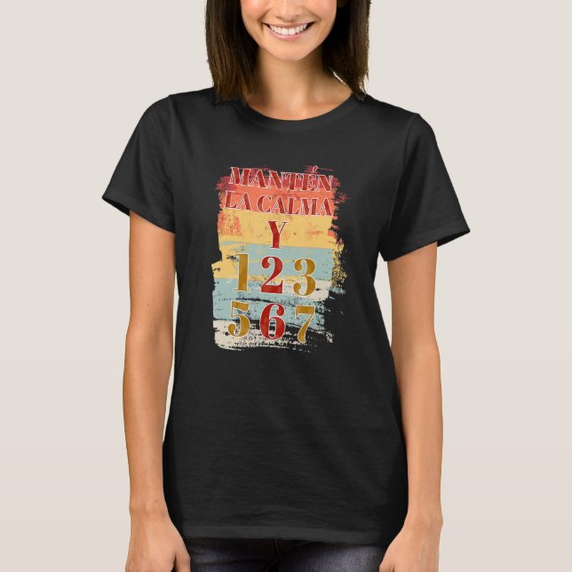 T-shirt Restez Calme Et Dansez Salsa Salsa Danse (Devant)