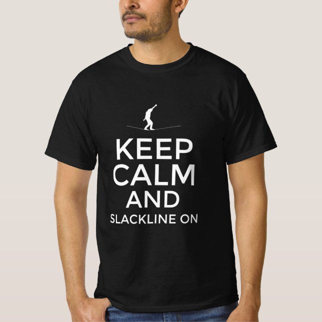 T-shirt Restez calme et détendez-vous (Devant)