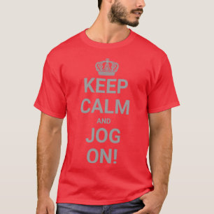 T-shirt Restez calme et joignez-vous à Silver