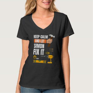T-shirt Restez Calme Et Laissez Simon Le Corriger Handyman