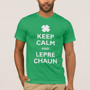 T-shirt Restez calme et Leprechaun