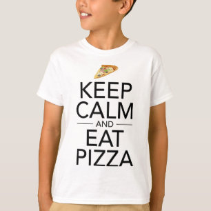 T-shirt Restez Calme Et Mangez Pizza Amoureux De La Nourri