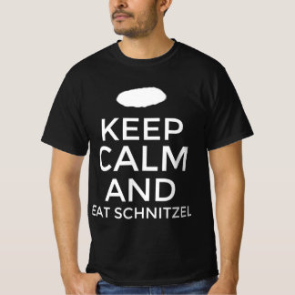 T-shirt Restez calme et mangez schnitzel