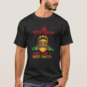T-shirt Restez Calme Et Mangez Un Boeuf Patty