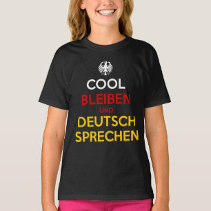 T-shirt Restez calme et parlez allemand