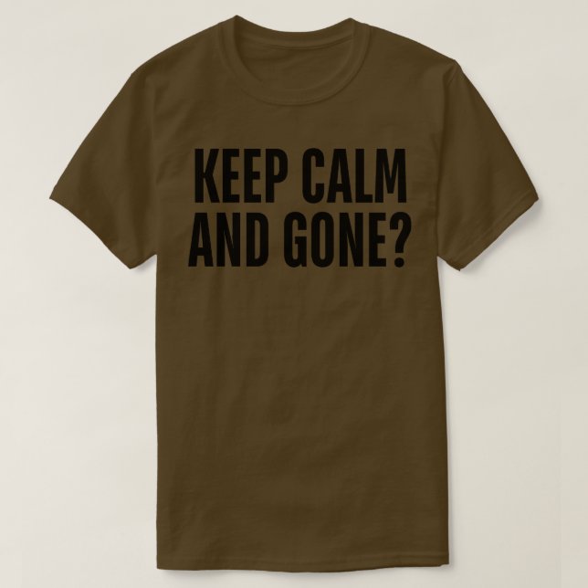 T-shirt restez calme et parti 1 (Design devant)