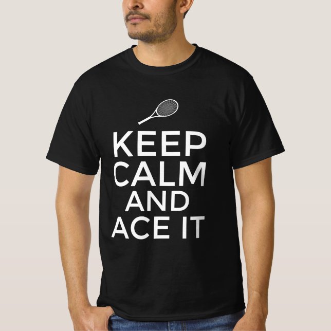 T-shirt Restez calme et patientez (Devant)