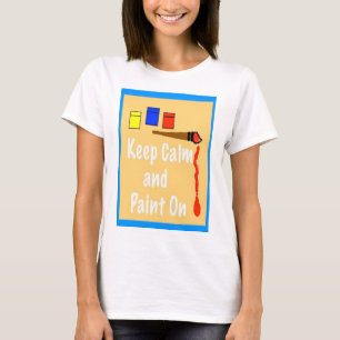 T-shirt Restez calme et peignez