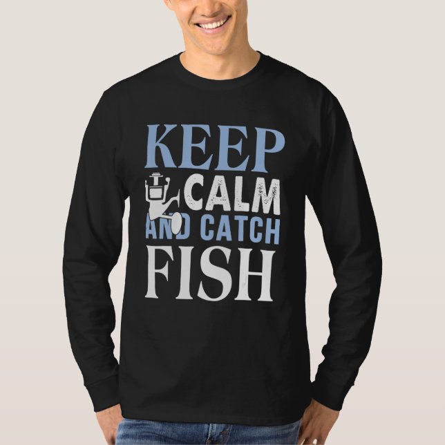 T-shirt Restez Calme Et Prenez Un Poisson (Devant)