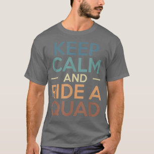 T-shirt Restez Calme Et Promenez-Vous Dans Un Quart De Vél