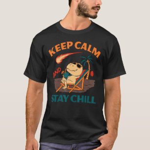 T-shirt Restez Calme Et Restez Refroidi Météo À Observer