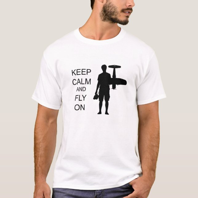 T-shirt Restez calme et volez (Devant)