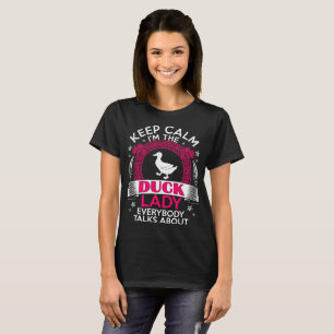 T-shirt Restez Calme Je Suis Le Chandail Duck Lady Pet Ama