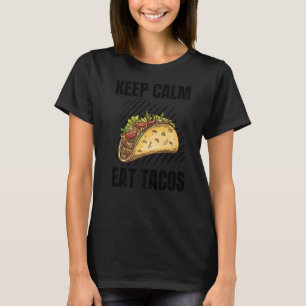 T-shirt Restez Calme Mangez Tacos Vintages Grunge Tacos