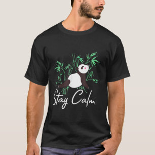 T-shirt Restez Calme Panda Yoga Panda Ours Panda