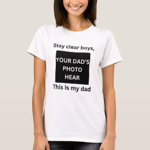 T-SHIRT RESTEZ CLAIR GARÇONS C'EST MON PÈRE FUNNY FILLE T