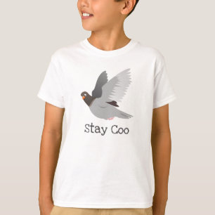 T-shirt Restez Coo Funny Pigeon Bird