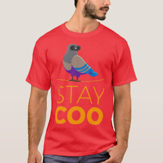 T-shirt Restez Coo pigeon pigeon passionné ornitologue d'o