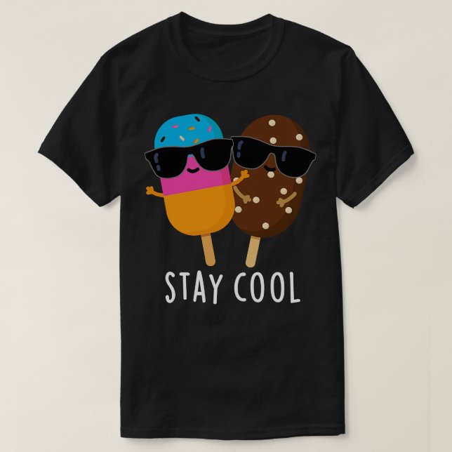 T-shirt Restez Cool Cute Popsicle Pun (Design devant)