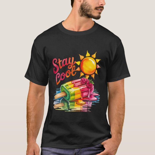 T-shirt Restez cool, l'été est là (Devant)