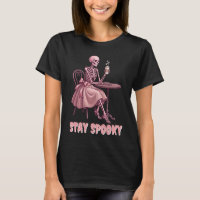 Restez Coquette Café Rose Fille Squelette Spooky