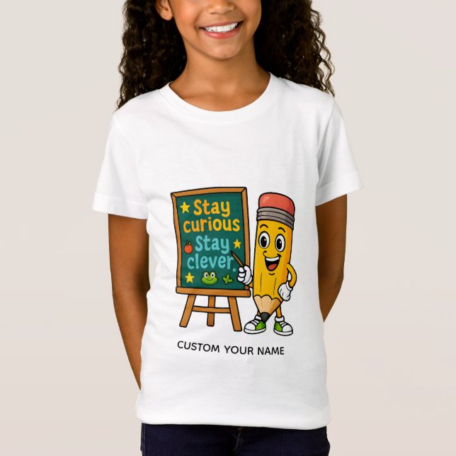 T-Shirt "Restez curieux, restez malin : Confiance en class (Devant)