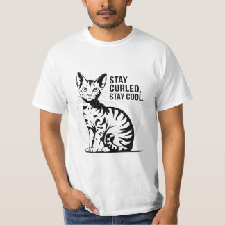 T-shirt Restez curled, restez Cool American Curl chat