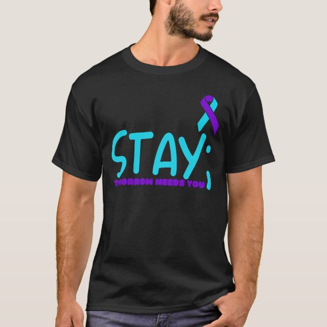 T-shirt Restez Demain a Besoin de Vous Prévention  (Devant)