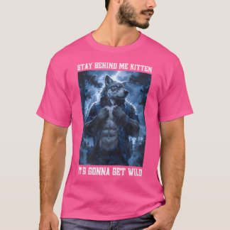 T-shirt Restez Derrière Moi Kitten Cringy Werewolf Cringey