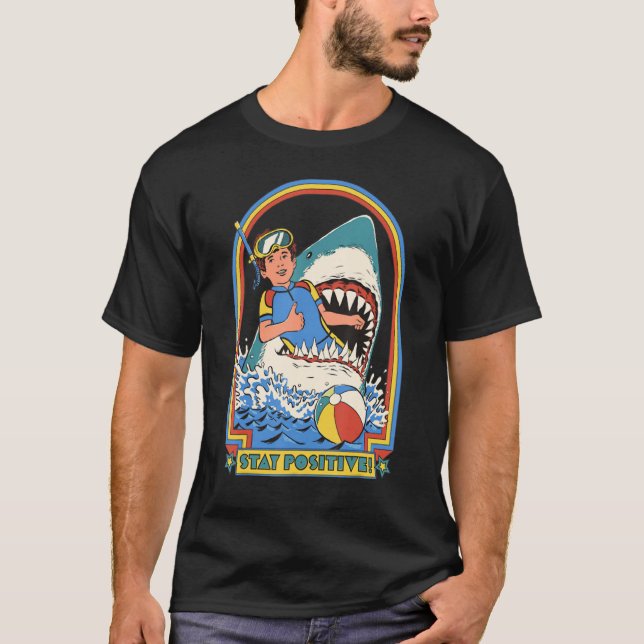 T-shirt Restez des illustrations positives (Devant)