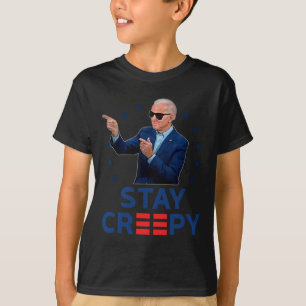 T-shirt Restez drôle et effrayant anti Joe Biden conservat