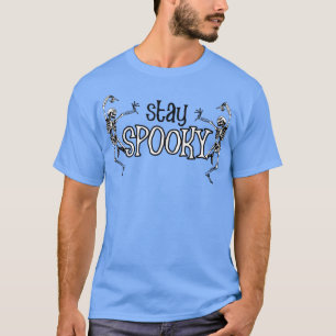 T-shirt Restez Éffrayant Skeleton Danser Drôle Halloween C