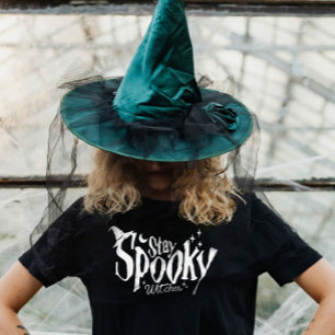 T-shirt Restez Éffrayant sorcière Halloween drôle